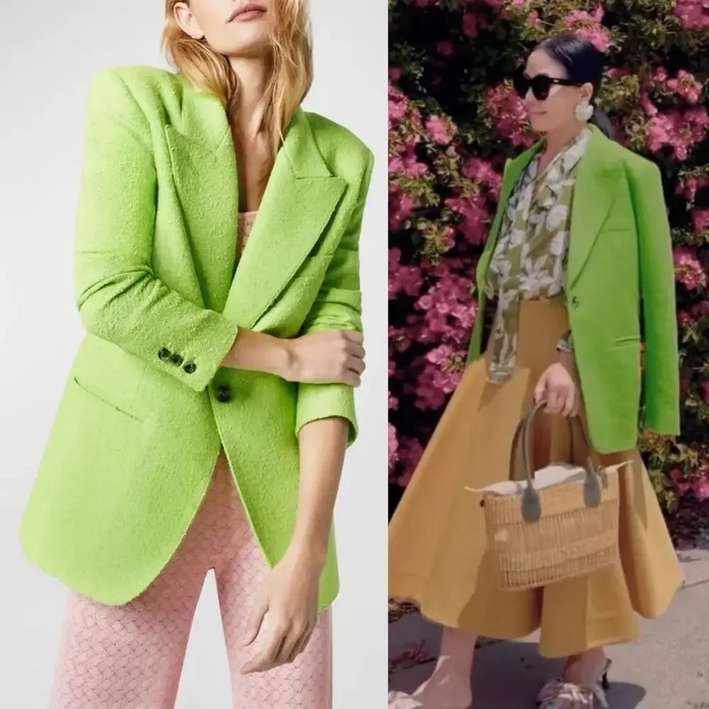 Smythe Lime Green Blazer - Picture 3 of 11